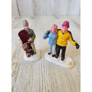 Lemax skier snowboarder AS IS people accessory village